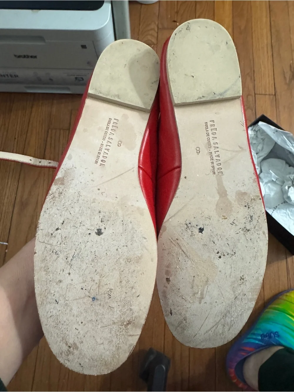 Freda Salvador Aubrey Red Mary Janes (8, runs small)